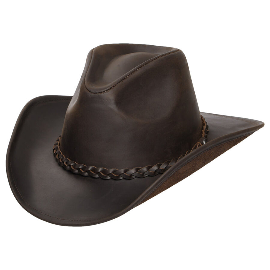 Brown Wool Felt English Bowler Hat