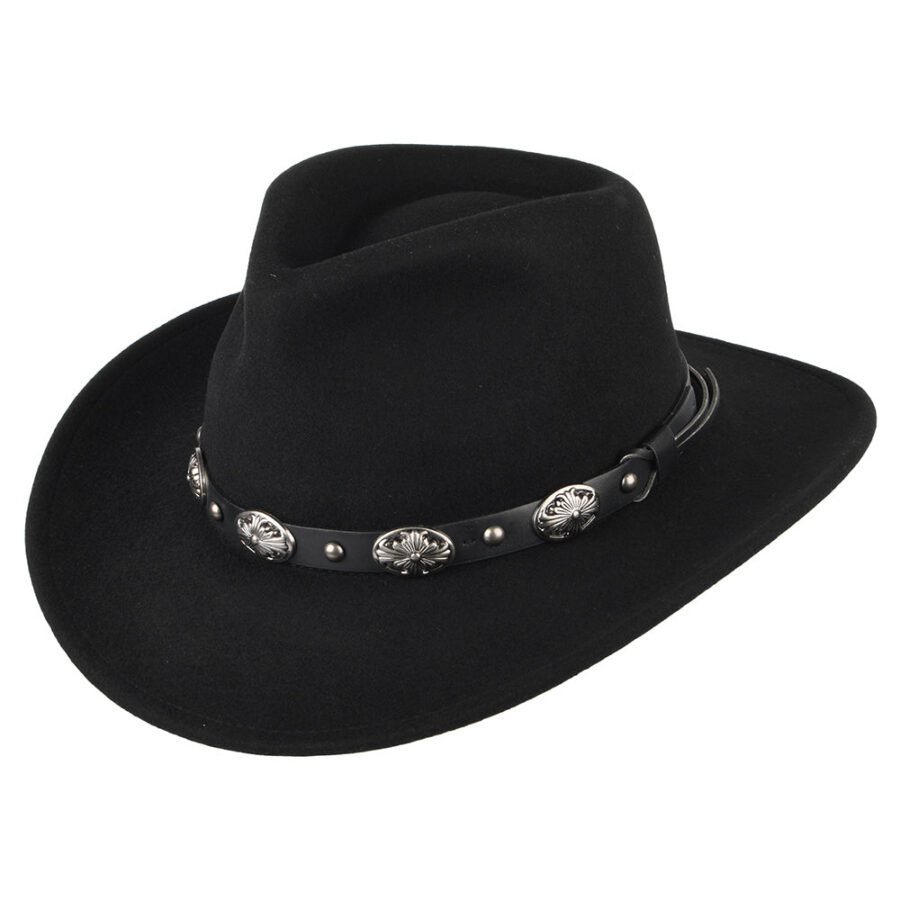 Brown Crushable Leather Outback Hat