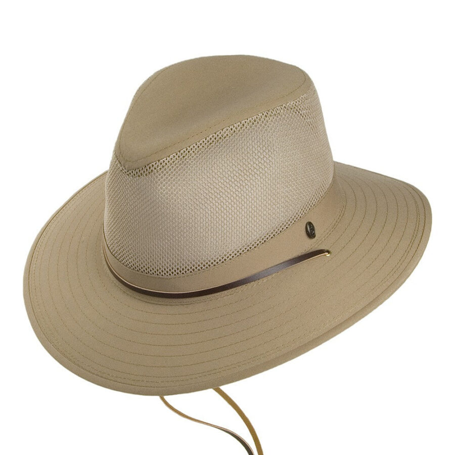 Khaki Vented Aussie Hat