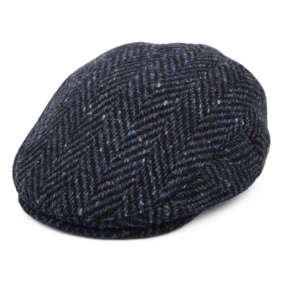 Black Wool Blend Fiddler Cap