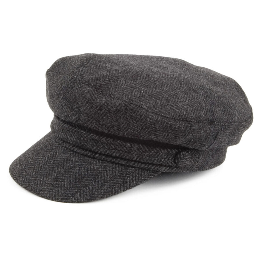 Navy Blue Classic Wool Greek Fisherman Cap
