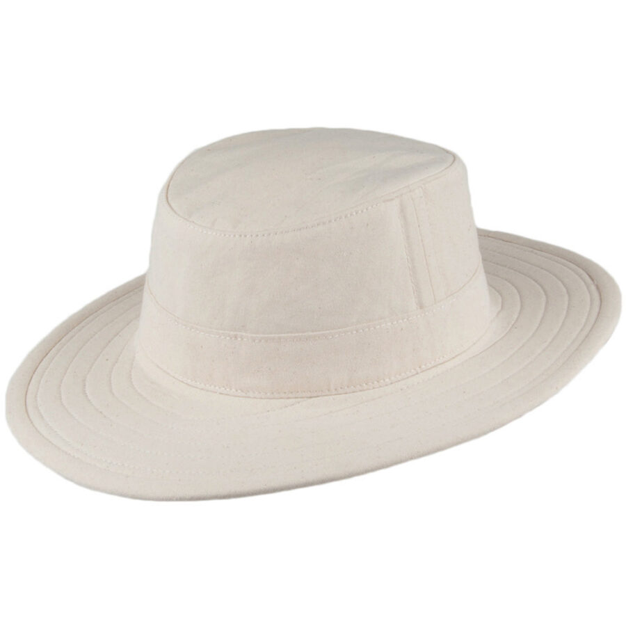 Ivory Cotton Canvas Packable Sun Hat