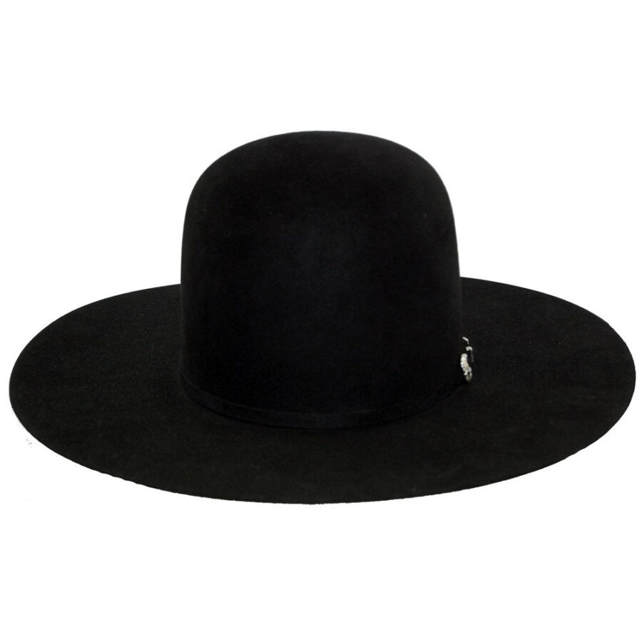 Black Premium Hare Felt Western Hat